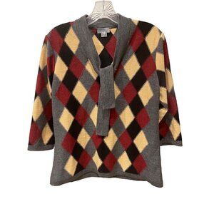 Vintage Talora womens merino wool sweater  medium 3/4 sleeve